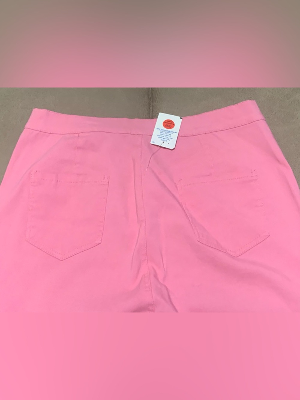 Daisy Women’s Pink Stretch Distressed Raw Hem Flared Leg Jeans NEW Size 2X - Picture 7 of 7